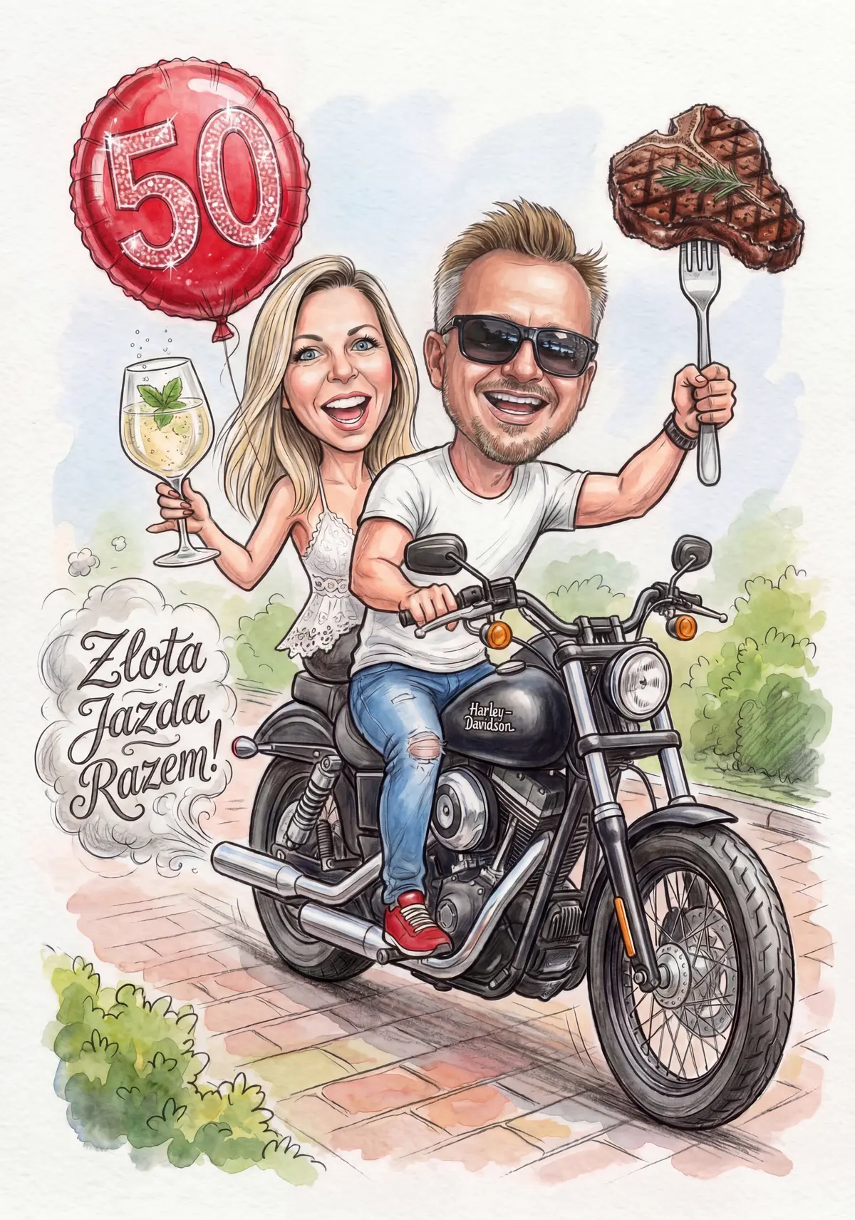 Detal płótna, Atelier Karykatur, praca nr 15, Atelier Karykatur